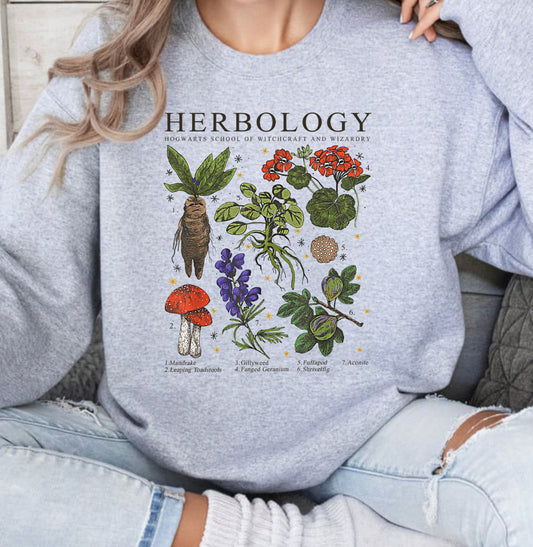Herbology Hogwarts Sweatshirt (sport grey)