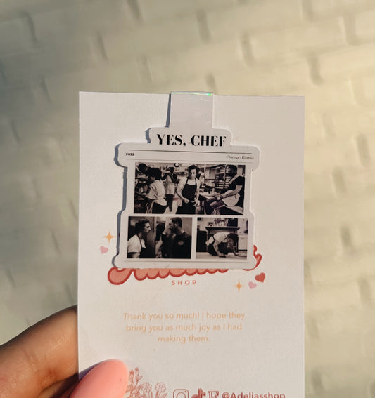 Yes Chef Magnetic Bookmark